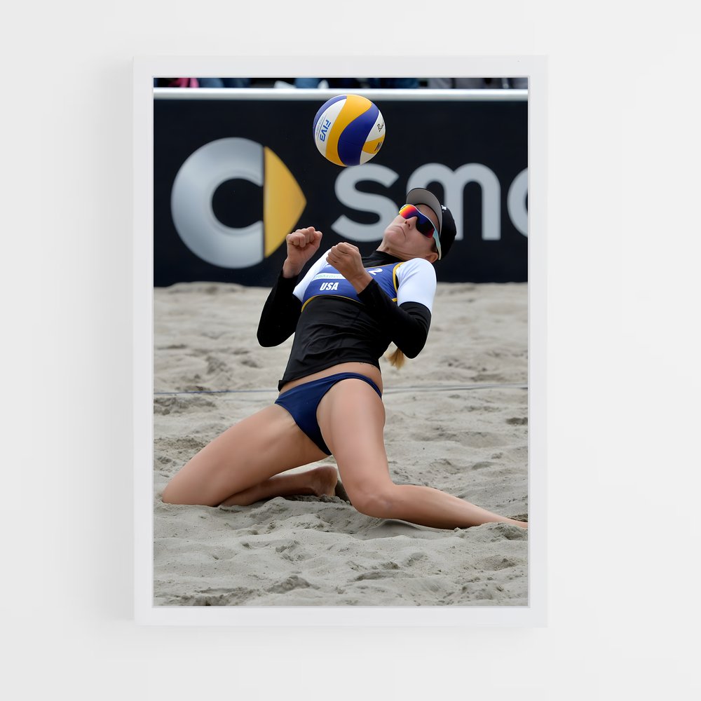 Poster Beach Spirit – affiche Beach-volley (vue 3)